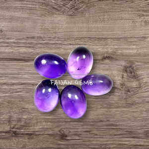 พลอยอเมทิสต์ธรรมชาติขนาดทรงวงรีตัดทรงหลวมปรับเทียบได้ร้านค้าออนไลน์แล้วตอนนี้ในราคาโรงงาน - Product Image 2