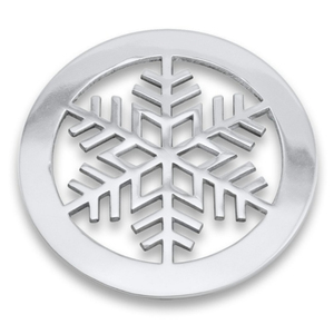 Protecteur de table de cuisine décoratif moderne avec dessous de plat en métal flocon de neige antidérapant en caoutchouc pour casseroles et poêles chaudes, idéal pour la salle à manger et la cuisine - Product Image 1