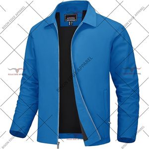 Lightweight Full Zip Casual Jacket Men's Windbreaker Jacket Stand Collar Outdoor Sports Jacket Comfortable Everyday Fashion - Product Image 4