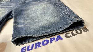 Shorts de Mezclilla para Hombre, Diseño con Pedrería, Moda Verano, Estilo Urbano, Corte Holgado, Más Vendidos - Product Image 2