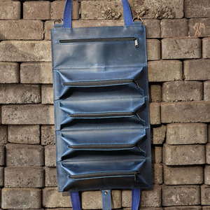 Premium Leather <b>Tool</b> <b>Roll</b> Folding Workshop Organizer <b>Roll</b> Up Bag For Carpenter Electrician Mechanic in Wholesale price - Product Image 4