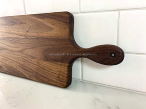 Tabla de cortar de madera hecha a mano ecológica Saniya, utensilios de cocina elegantes, tabla de cortar sostenible pulida, cuencos con estilo - Product Image 5