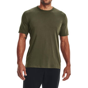 Camisetas transpirables para hombre de color sólido, camisetas extragrandes para hombre, camisetas con cuello redondo y logotipo personalizado, 100% algodón, para hombre - Product Image 5