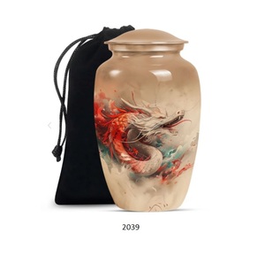 โกศบรรจุอัฐิรูปมังกรสำหรับผู้ชาย โกศตกแต่งสำหรับใส่เถ้ากระดูกผู้ใหญ่ ขนาด 10 นิ้ว สำหรับบรรจุอัฐิมนุษย์ ทั้งผู้ชายและผู้หญิง - Product Image 1