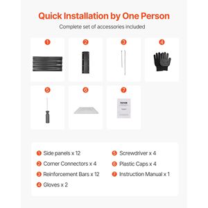 Grand bac à jardin surélevé en métal Galvalume pour extérieur, 8 x 4 x 1 pi, avec fond ouvert et décorations florales en poterie - Product Image 5