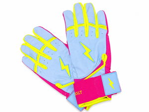<b>Prime</b> Craft PU Leather Professional Baseball Batting Gloves Ambidextrous Hook Loop Closure Custom Logo High Quality Unisex Youth - Product Image 4