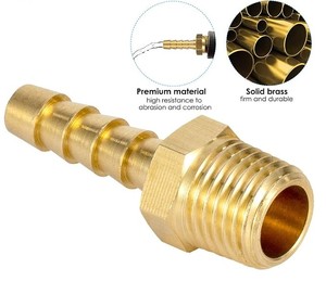 Adaptateur mâle personnalisé haut de gamme en laiton (AOL-051) – Adaptateur à compression en laiton, connecteur fileté en laiton, connecteur de tuyau en laiton OEM - Product Image 5
