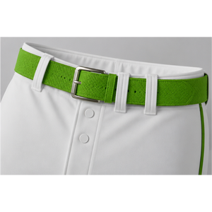 Conjunto de Uniforme de Béisbol Verde, Camiseta de Manga Corta con Cuello en V y Botones, Pantalones Blancos con Cintura Elástica para Entrenamiento de Softbol, Poliéster/Algodón - Product Image 4