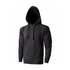 Sudadera con Capucha Negra para Hombre, 100% Algodón, Felpa Francesa, Corte Regular, Informal, con Bolsillo Delantero, para Invierno - Product Image 6