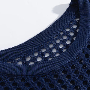 T-shirt décontracté pour homme en coton épais 100 %, col rond, avec logo frontal, respirant et infroissable – Nouvelle collection en gros - Product Image 3