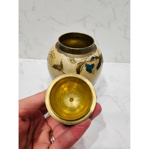 Pot à gingembre en métal avec couvercle, motif floral sur le dessus, pot de rangement décoratif de haute qualité pour la décoration de mariage, fournitures pour tables de maison - Product Image 3