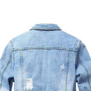 Chaqueta de Mezclilla para Hombre, Estilo Nuevo, Transpirable, con Cuello Largo, Chaqueta de Mezclilla de Invierno, Estilo Vintage, Nuevo Diseño - Product Image 6