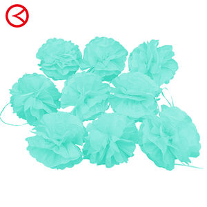 Decoraciones para fiestas de bodas 12 'de longitud Guirnalda de flores de papel hecha a mano ecológica Suministros para uso en interiores - Product Image 5