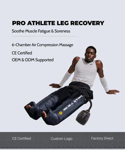 <b>Leg</b> Air Compression Massager 6-Chamber Remote Sports Recovery Circulation Relief CE OEM ODM AS ALL STAR - Product Image 2