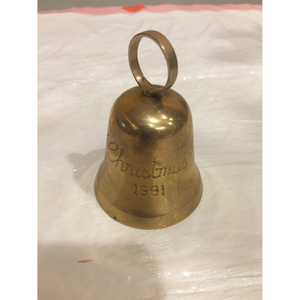 Christmas Bells Brass Golden Shiny Finished with <b>Red</b> Color <b>Ribbon</b> Jingle Hanging Ornaments Tree Decoration Christmas Season - Product Image 3