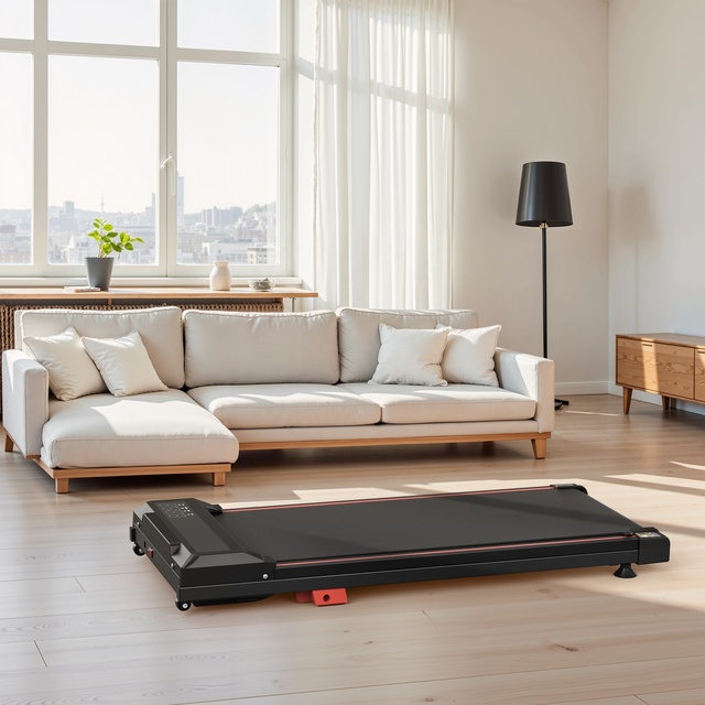 Smart LED Display and 2.5HP Smart Small Household Office Under Desk Walking Pad Foldable Treadmill With App Control