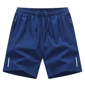 Shorts de sport d'été pour hommes, respirants, en soie glacée, séchage rapide, coupe capri, grande taille, amples, décontractés, mi-longs, pour la course et le fitness - Product Image 5