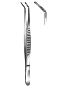 Pinces à tissus DeBakey courbées de qualité supérieure, non traumatiques, réutilisables, en acier inoxydable, non-écrasantes, pour applications cardiovasculaires - Product Image 5