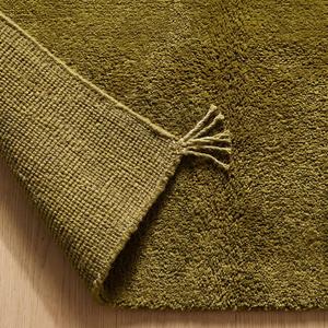 Alfombra de Lana de Lujo, Color Mostaza Dorado, Anudada a Mano, con Patrón Floral Clásico, para Sala de Estar o Dormitorio - Product Image 6