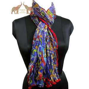 Bufanda de Moda al por Mayor, Dupatta de Algodón Suave y Duradero con Estampado a Mano, para Tiendas Minoristas, Boutiques y Exportación - Product Image 5