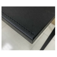 Escritorios de Computadora Modernos de Lujo con Cajones, Diseño Simple para Oficina y Hogar, Tablero de Partículas y Metal, Color Negro, SCE PCD-199BK