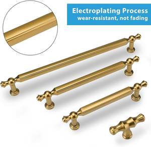 Herrajes para Gabinetes de Cocina, Cajones y Cómodas, Perillas de Aleación de Zinc con Acabado en Bronce Champagne - Product Image 6