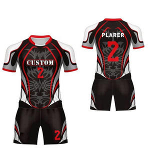 Personnalisez votre propre uniforme de rugby avec impression numérique, manches courtes, respirant et options grandes tailles, fabriqué au Pakistan - Product Image 3