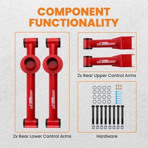 Upper and Lower Tubular Control Arms Kit for 79-04 for Ford Mustang Mercury Cobras C33713374 Rear - Product Image 6