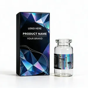 Étiquettes holographiques personnalisées pour flacons, autocollants adhésifs imperméables pour flacons en verre de 10 ml, conception gratuite et service d'illustration rapide - Product Image 2
