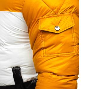 High Quality Fashion Style Men's Puffer <b>Jacket</b> Winter Hooded Collar <b>Thin</b> Blank Down <b>Jacket</b> in Plus Size - Product Image 5