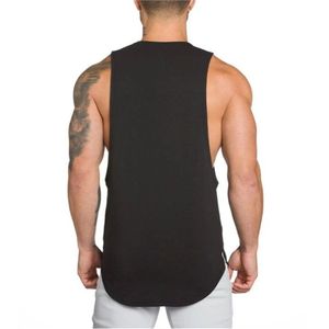 Custom Muscle Fitness Bodybuilding Gym Clothing Male Sleeveless Vest Print Blank Wife Beater <b>Singlets</b> Stringers <b>Men</b> Tank Top - Product Image 2