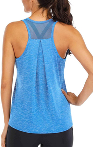 solid Pastel Color Racer Scrunch <b>Back</b> Women Lady Tank Top High Quality Sublimation Polyester Tank Top American Size - Product Image 3