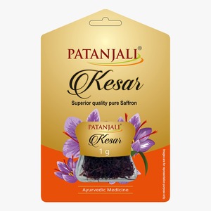 Patanjali Kesar Saffron 1g Extracto Herbal Puro de Grado Alimenticio Extracto de Planta Ayurvédica - Product Image 1