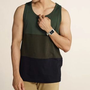 Camisetas de Tirantes Deportivas Básicas para Hombre 2023, Ropa Deportiva Informal de Alta Calidad, Color Sólido, Talla Personalizada, Transpirable, Tejido Ecológico - Product Image 3