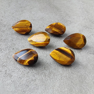 Natural <b>Tiger</b> <b>Eye</b> Faceted Cut Pear Shape Calibrated AAA+ Gemstone Loose Stone - Product Image 6