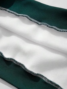 Sudadera Unisex de Invierno con Cuello en V de Algodón de Alta Calidad Personalizada, Precio al por Mayor, Ribete a Rayas, Forro Térmico, Estilo Deportivo - Product Image 4