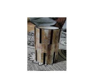 Highest Quality Mother of Pearls Pen Holder and Stand Latest Design Handmade Round Shape Pen Holder and Stand for Sale - Product Image 5