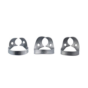 Pinzas de dique de goma dentales, 6 unidades, reductores de tejido Brinker, ajuste universal, instrumentos de aislamiento para bicuspides y premolares, profesional - Product Image 2