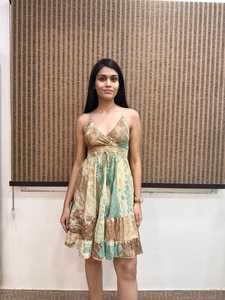 Women's Daily Summer Boho Simple Floral Printed Silk Viscose Polyester Woven Loose Silhouette Floor-Length Ruffle Hem <b>Elastic</b> - Product Image 1