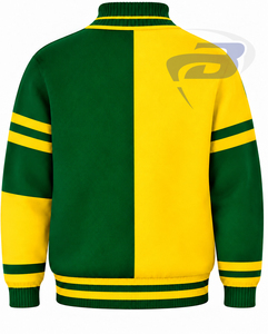 Chi Eta Phi Sorority Green <b>Turtleneck</b> <b>Sweater</b> With Yellow Stripes and Embroidered Logo Preppy Style Winter Women's <b>Sweater</b> - Product Image 2