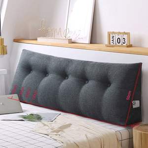 Almohada Triangular Gris Oscuro de 100 cm para Lectura y Descanso en Cama, con Soporte para un Sueño Reparador - Product Image 2