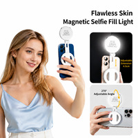 Luce selfie RGB magnetica per vlogging su telefono - Luce LED pieghevole e portatile