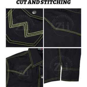 Camisa de Manga Larga de Algodón Ignífuga CAT2 al por Mayor, Ropa de Soldador FR con Protección contra Vapores, Resistencia al Calor de 300C-500C - Product Image 5