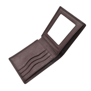 Men's Genuine Leather Slim <b>Wallets</b> Fold Closure <b>RFID</b> Blocking Zipper Closure Minimalist Design Excellent Choice Vintage <b>Wallets</b> - Product Image 2