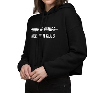 Sweat à capuche court avec imprimé graphique unique pour les passionnés de mode décontractée et les tenues de style de vie - Product Image 5