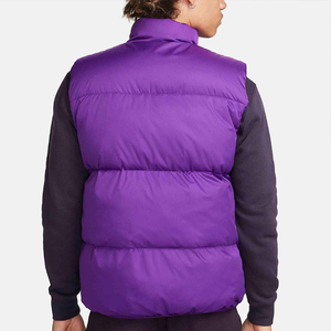 Gilet en duvet personnalisé avec logo, veste sans manches en duvet de style freestyle, vêtements d'hiver élégants et chauds pour hommes, gilet à col montant en duvet d'oie - Product Image 2