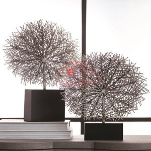 Escultura abstracta para decoración de mesa, escultura decorativa para sala de estar, diseño moderno, mesa de hierro, ráfaga solar - Product Image 6