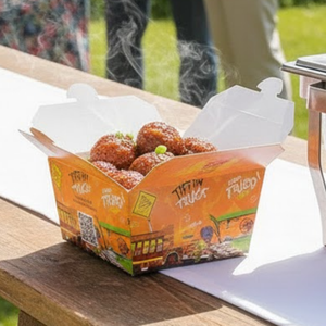 Custom Disposable Paper Food Box | Salad Fruit Packaging <b>Container</b> Eco Friendly <b>Takeaway</b> Food Packing Box Custom Logo Wholesale - Product Image 3