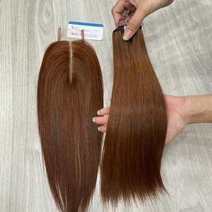 Grandes Ofertas de Cabello Virgen Remy Liso Natural de 8-24 Pulgadas, Paquetes de Cabello Natural, Aspecto Natural, Sensación Cómoda, Listo para Enviar - Product Image 4