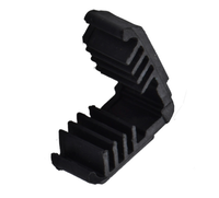 Conector de hierro de alto nivel HTY Llaves de esquina de plástico para espaciadores de aluminio Aislamiento acústico y ventanas de vidrio